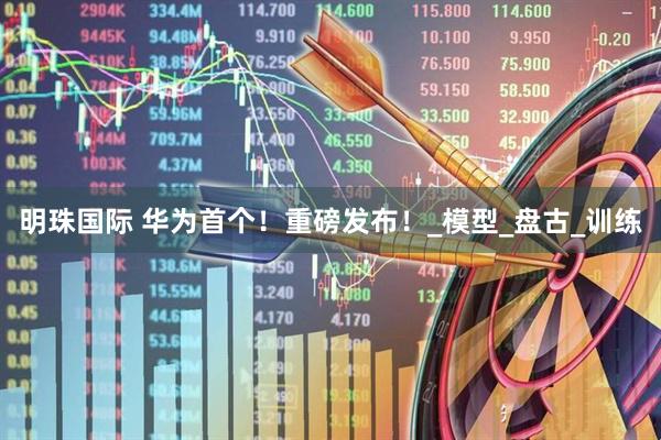 明珠国际 华为首个！重磅发布！_模型_盘古_训练