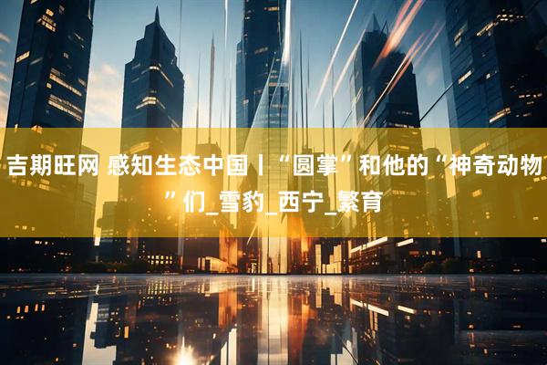 吉期旺网 感知生态中国丨“圆掌”和他的“神奇动物”们_雪豹_西宁_繁育